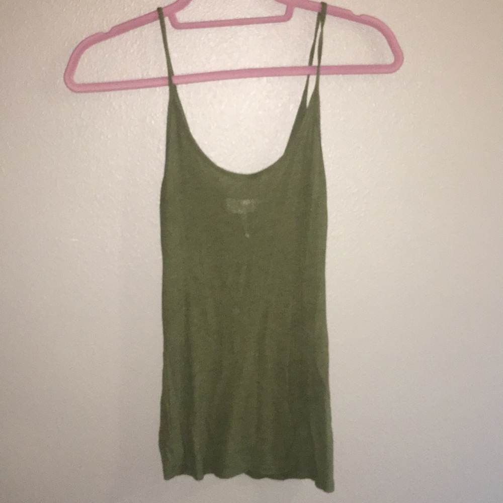 Green tank top